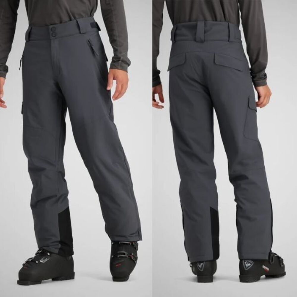 Obermeyer Men's Alpinist Stretch Pant Snowboard Pants Ebony Gray Small Short